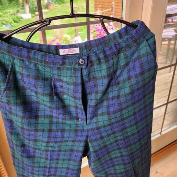 Pendleton Authentic Black Watch Tartan Wool Lined Sz. 12 Dress Pants w Pockets - Picture 3 of 11